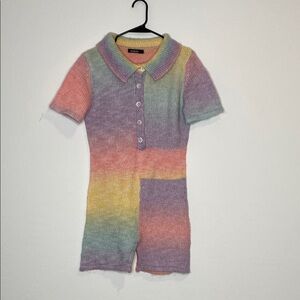 Boohoo Multicolor Knit Bodysuit